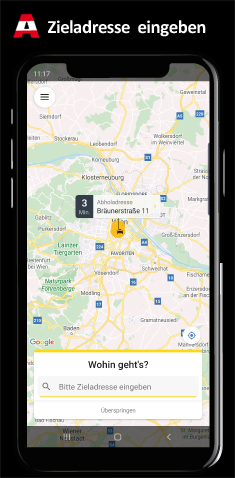 A Taxi-App - Zieladresse